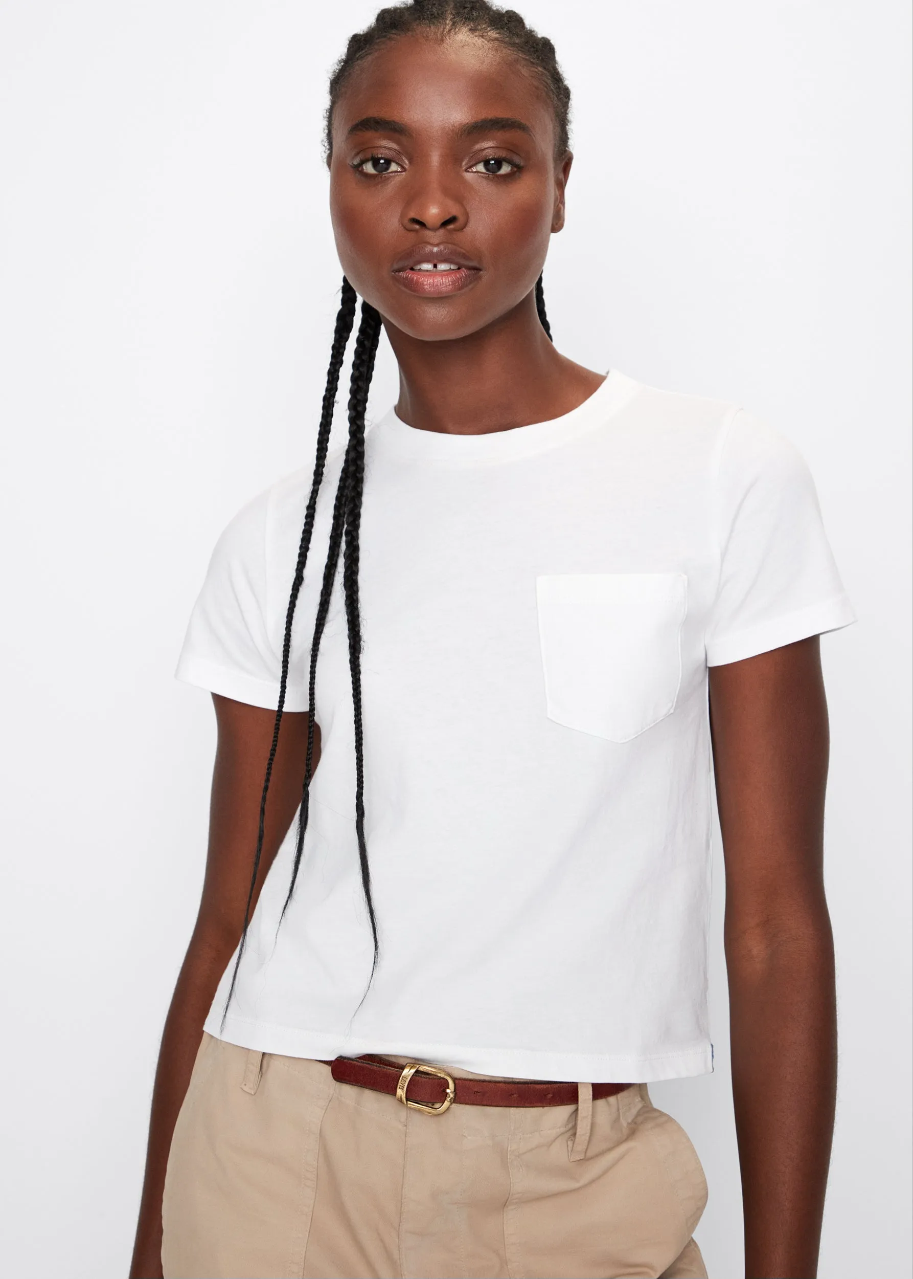 The Wynn Baby Tee - White