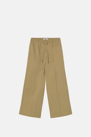 Twill Elasticated Trousers Vanilla
