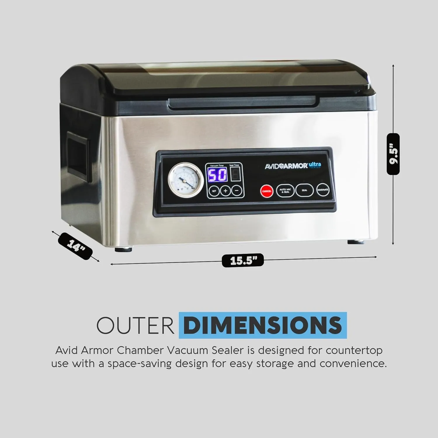 Ultra Series USV32: Premium Chamber Vacuum Sealer Machine High-Performance Vacuum Chamber Sealer for Professional and Home Use,