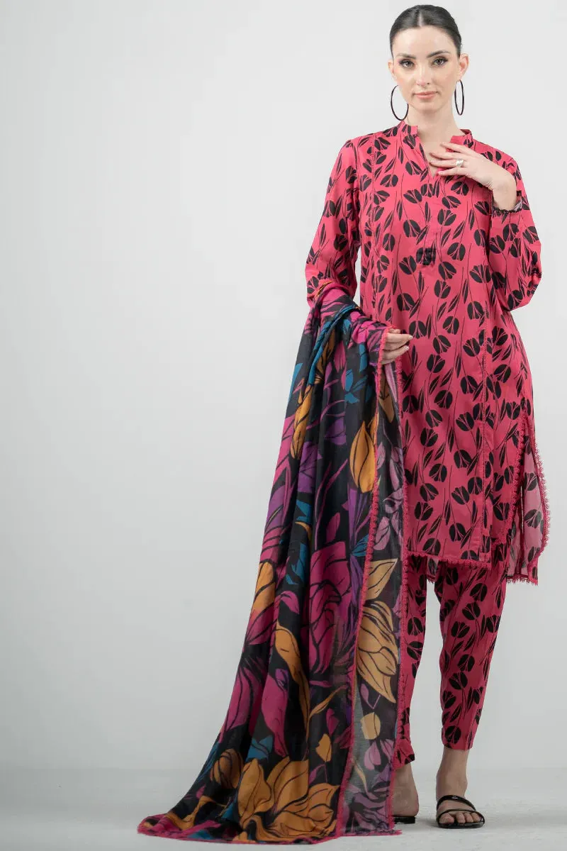 Unstitched Spring Vol 01 '24 - Glow 3 Piece