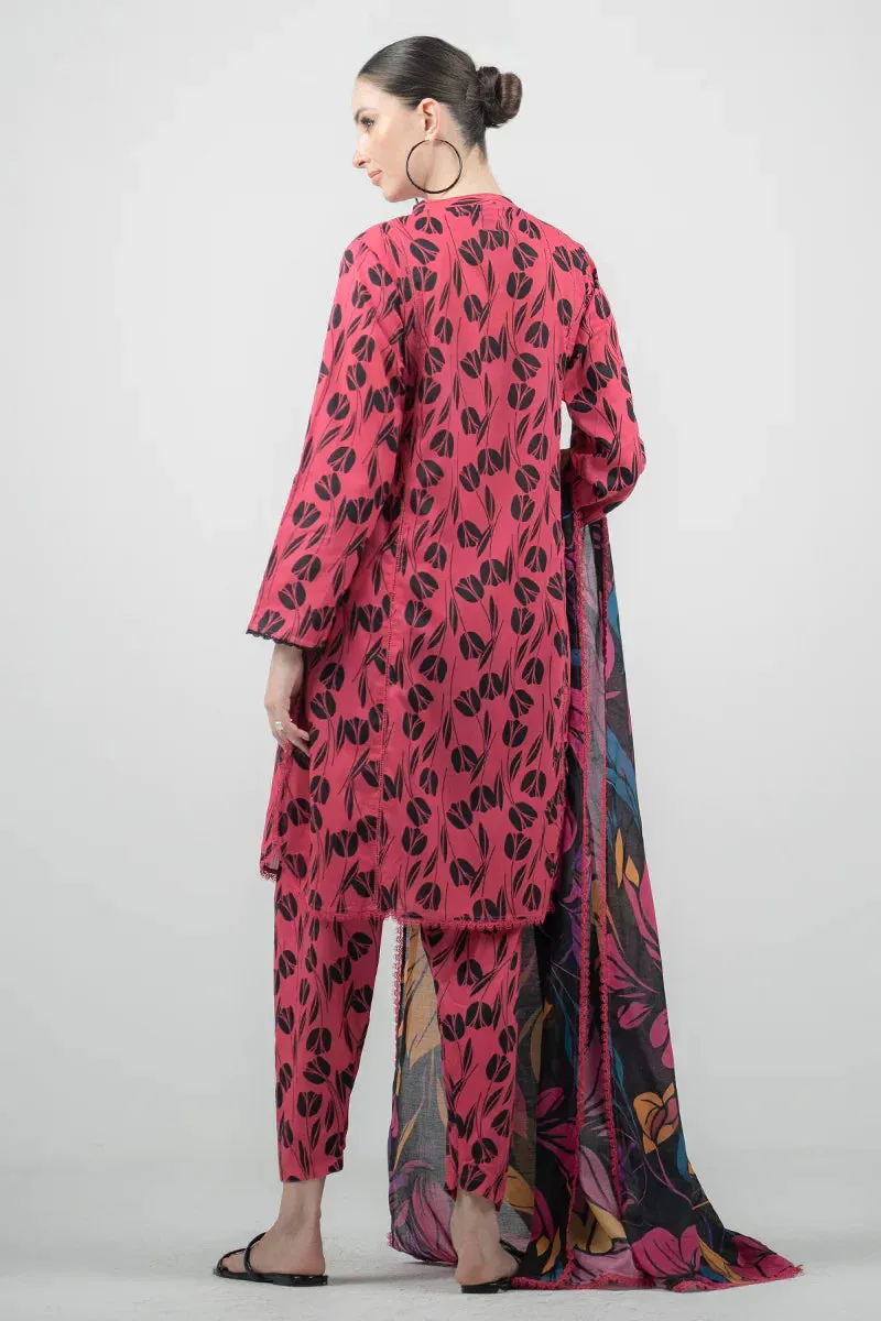 Unstitched Spring Vol 01 '24 - Glow 3 Piece
