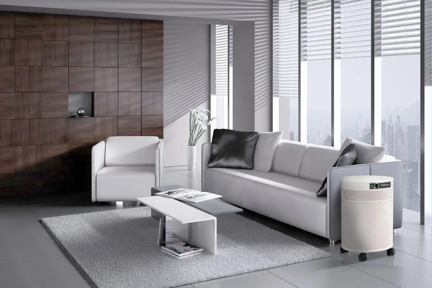 UV600 Air Purifier for Home ,Helps to Eliminate Thousands of Airborne Particles from Air - White
