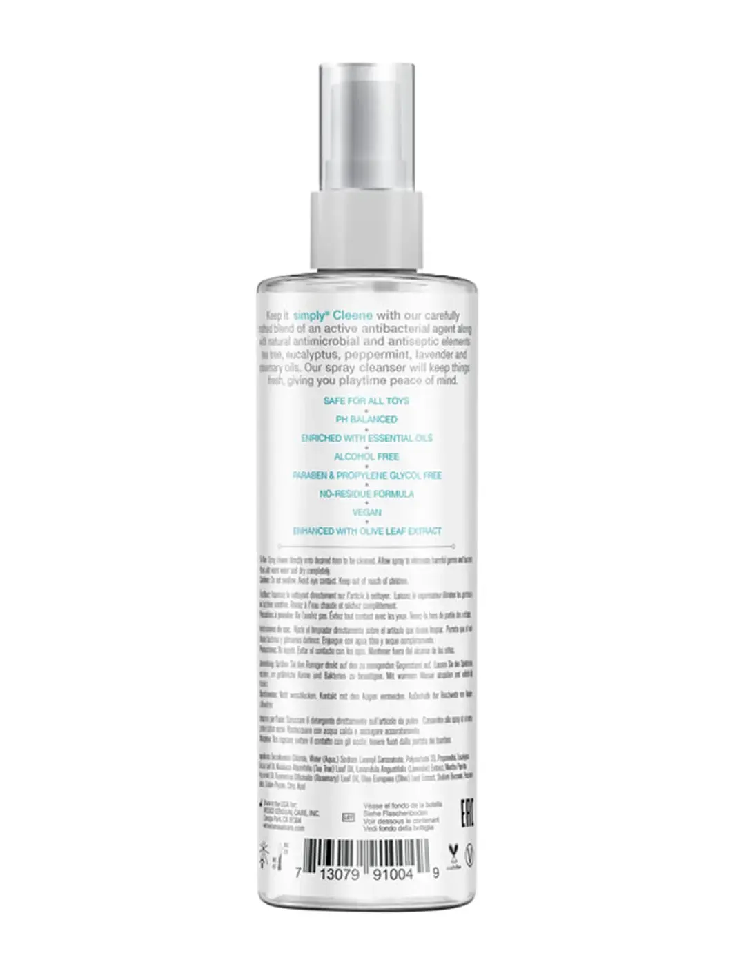 Wicked Simply Cleene Antibacterial Vegan Toy Cleaner with Olive Leaf Extract